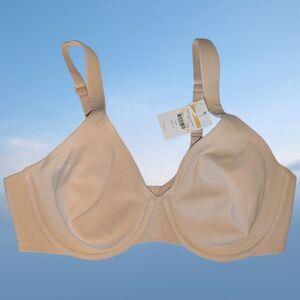 Delimira Bra 36D Beige Tan Minimizer Back Closure Underwire New with Tags